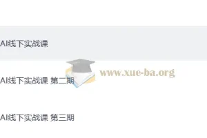 AI线下实战课 1-3期