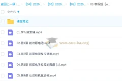 高中化学 2025-2026年高一化学 王瑾 寒假班