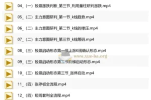股票交易通关课程 回归涨跌根源、掌握交易密码