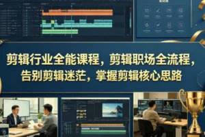 【精】剪辑行业全能课程，剪辑职场全流程，告别剪辑迷茫，掌握剪辑核心思路
