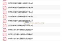 高中全科 XES高中知识手册