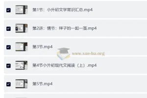 豆神大语文·小升初荣耀班 课程