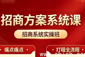 招商系统实操班视频教程