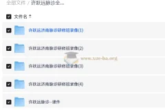 许跃远脉诊全集｜2025脉学大师课程（24集视频+脉象图解+诊断技巧）