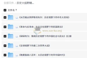 历史大视野精品书系