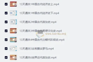 十三天通关高中历史