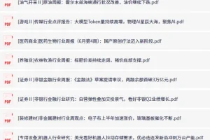全网付费文章-大佬文集圈 学习先锋 精选研报 6月29日更新，手慢无