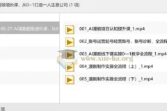 AI漫剧超级增长课 从0~1打造一人生意公司