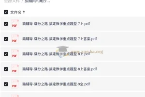 满分之路-搞定数学重点题型（7上+8上+9全）