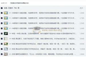 700套小学知识小课堂大全