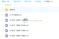 2027高中高考数学 王子豪 暑假班（S）