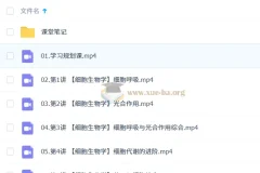 2027高三高考生物 张元振 暑假班
