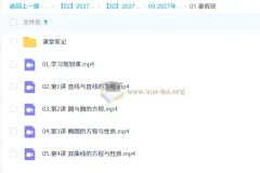 2027高中高二数学 徐迅 暑假班