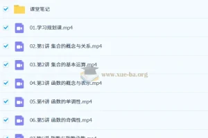 2027高中高一数学 王子豪 一轮S暑假班