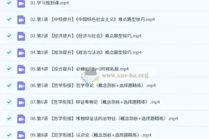 2027高中高二政治 周峤矞 暑假班