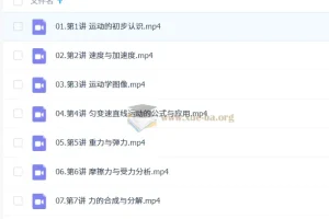 2027高中高一物理 张雯 一轮暑假班