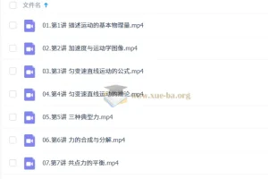 2027高中高一物理 跳跳&胡婷 一轮暑假班