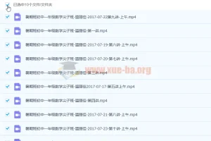 温丽佳 2017暑 初一数学暑假尖子班 10讲完结