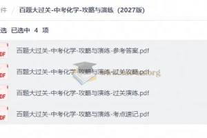 百题大过关-中考化学-攻略与演练（2027版）